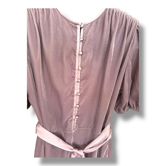 Lauren Ralph Lauren Mauve Midi Dress – Size 14 – NWT - Picture 5 of 8